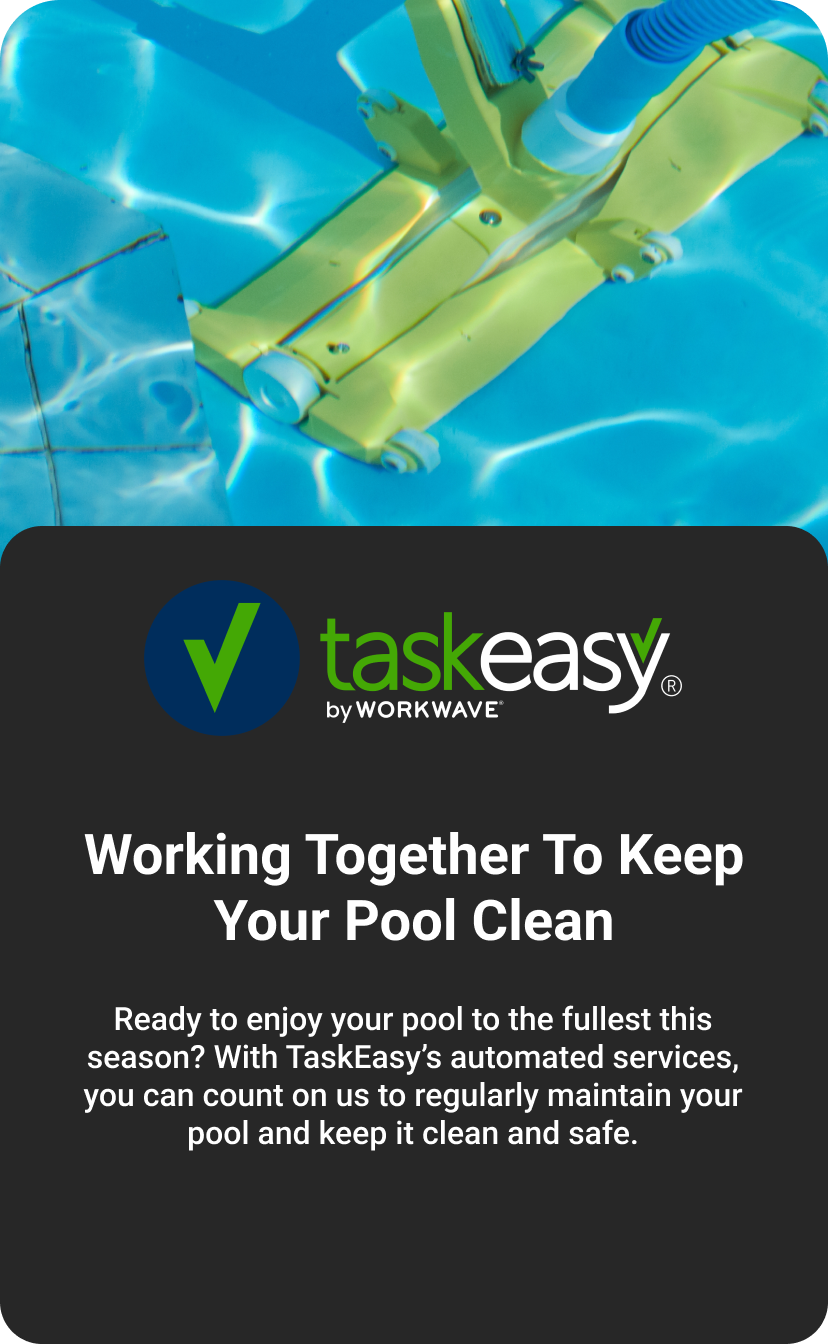 working together to keep your pool clean